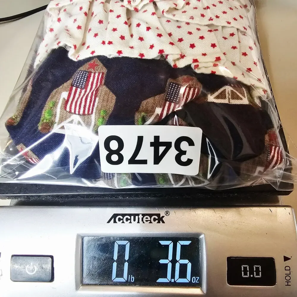 Handmade American Flag Farm Barn Ruffle Bubble Romper Baby Girl 3 months 3478